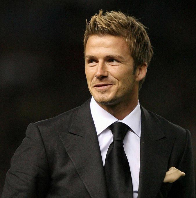 Beckham David Fryzura zaczesana do góry